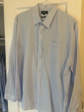 Vince Light Blue Long Sleeve Dress Shirt